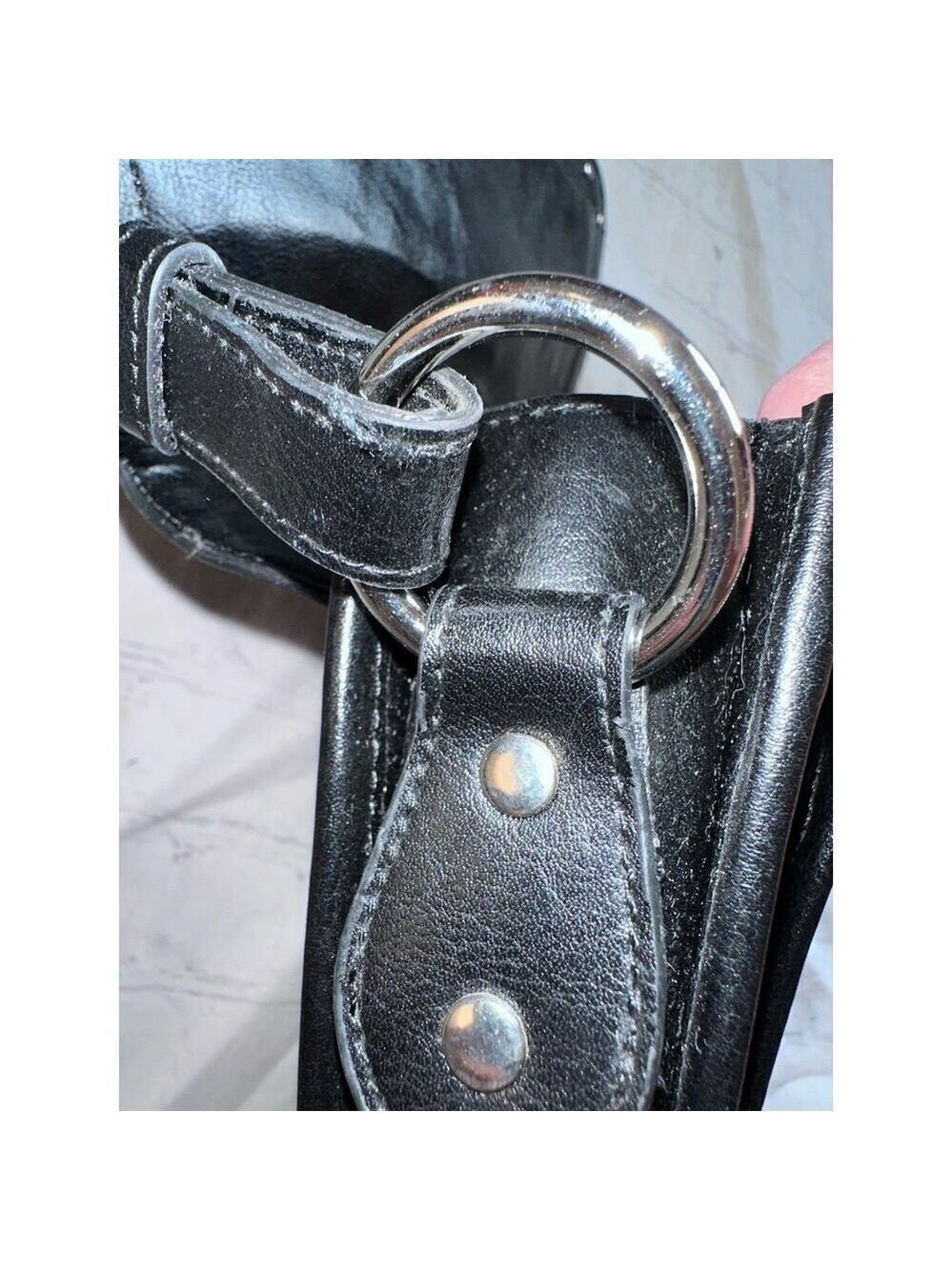 Retro Style Faux Crocodile Skin Brown/Black With Silver Metal Multi Pocket Purse - Picture 7 of 13